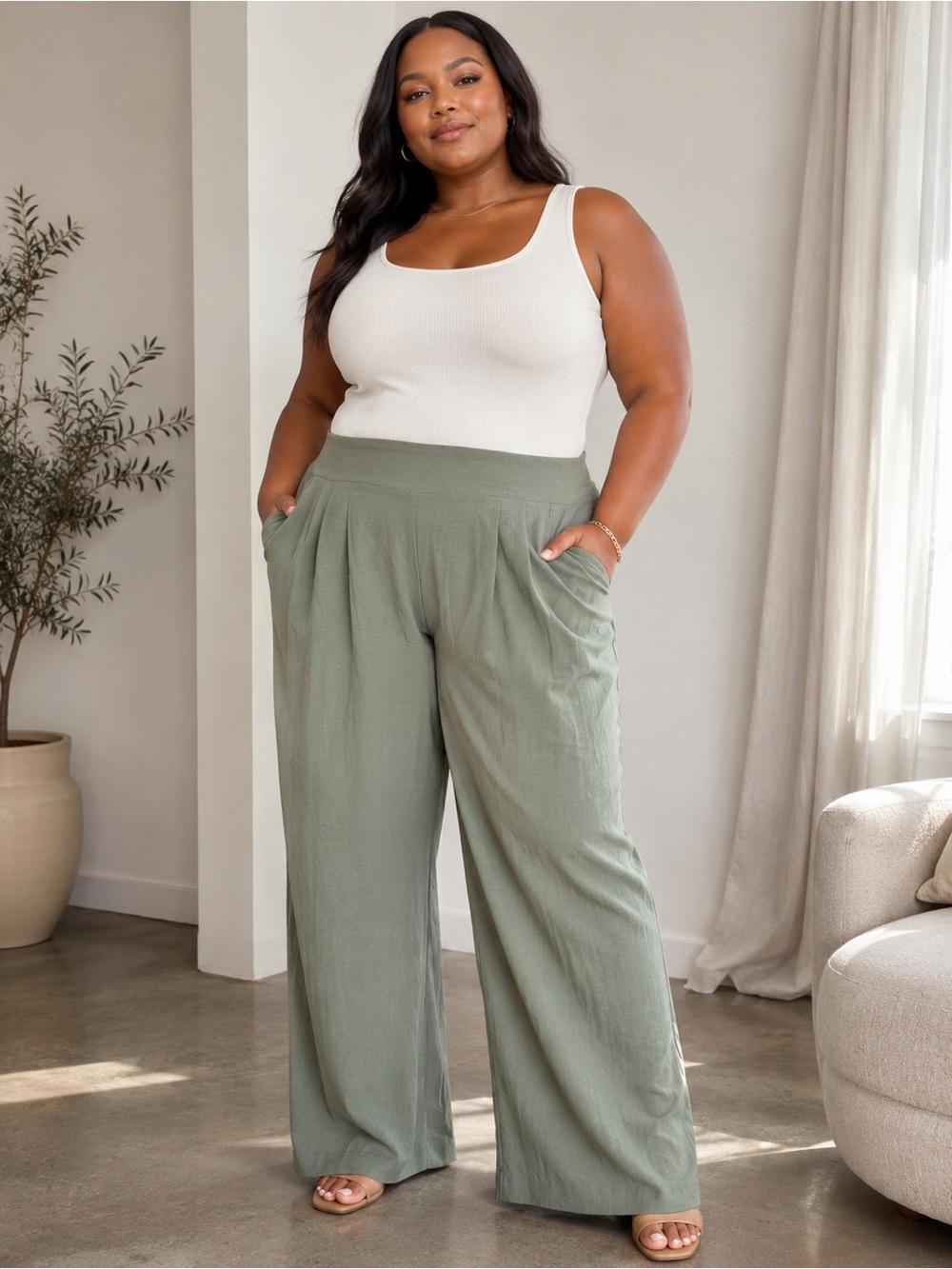 Nine West Wide Leg Pants